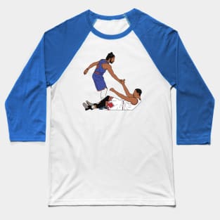 Derrick Rose Helps Himself Up (New York) Baseball T-Shirt